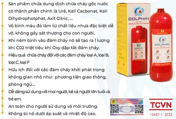 Bình chữa cháy Dolphin DPA